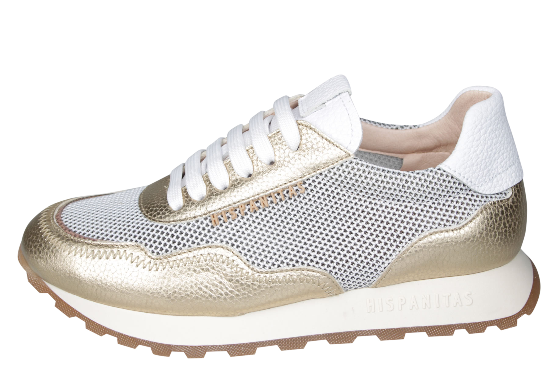 Hispanitas HV243231 Loira Gouden Sneaker Wijdeman Dames Schoenen